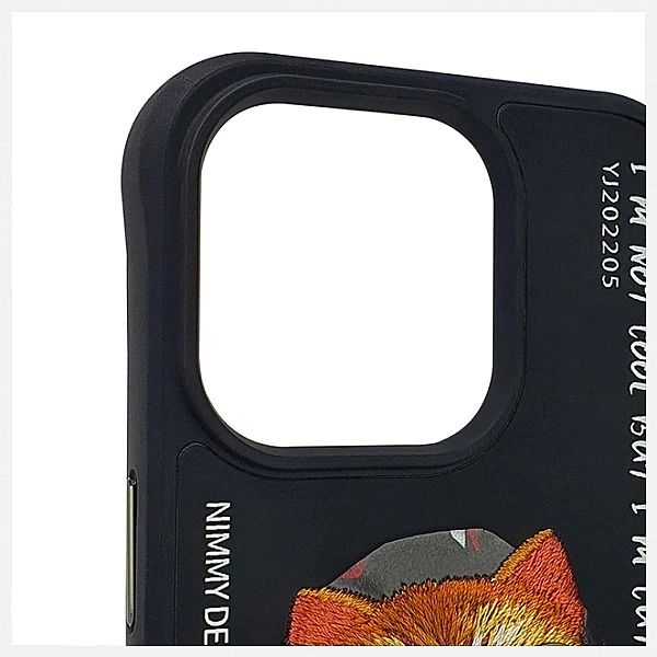 Etui Nimmy Glasses Cool Cat na iPhone 15 Pro Max - czarne