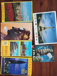 Zbiory pocztówek Paryż, Piza, Wenecja itp.