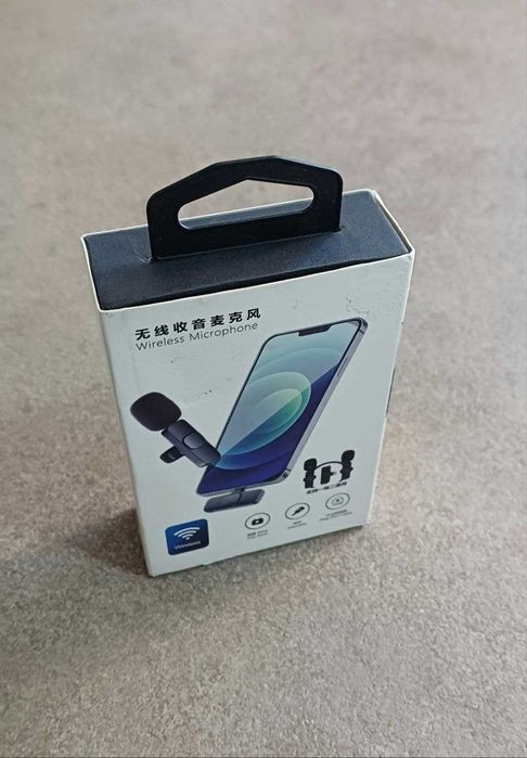 Петличний подвійний мікрофон для iPhone.Петличка для блогерів.