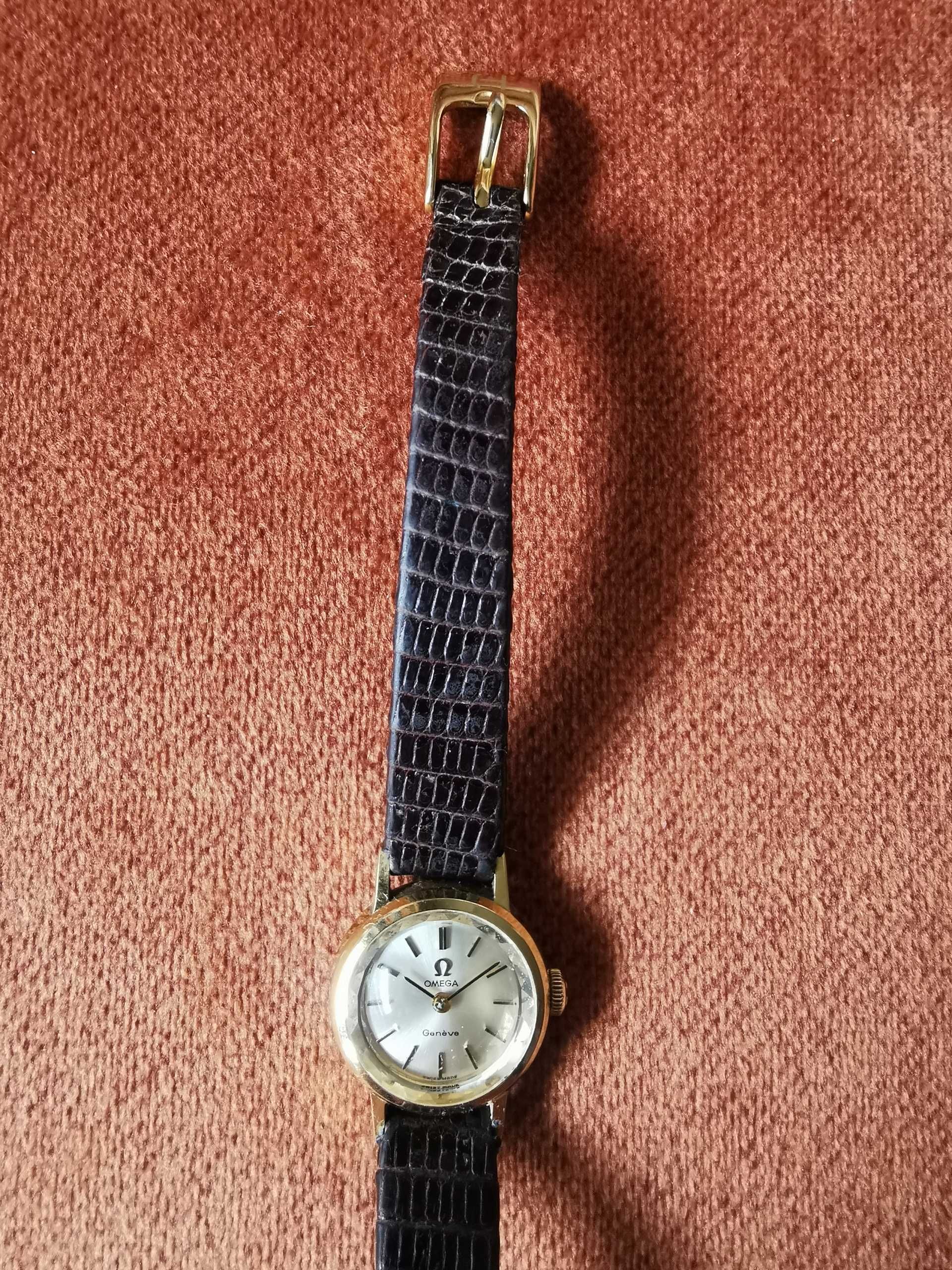 Złoty zegarek damski Omega Geneve