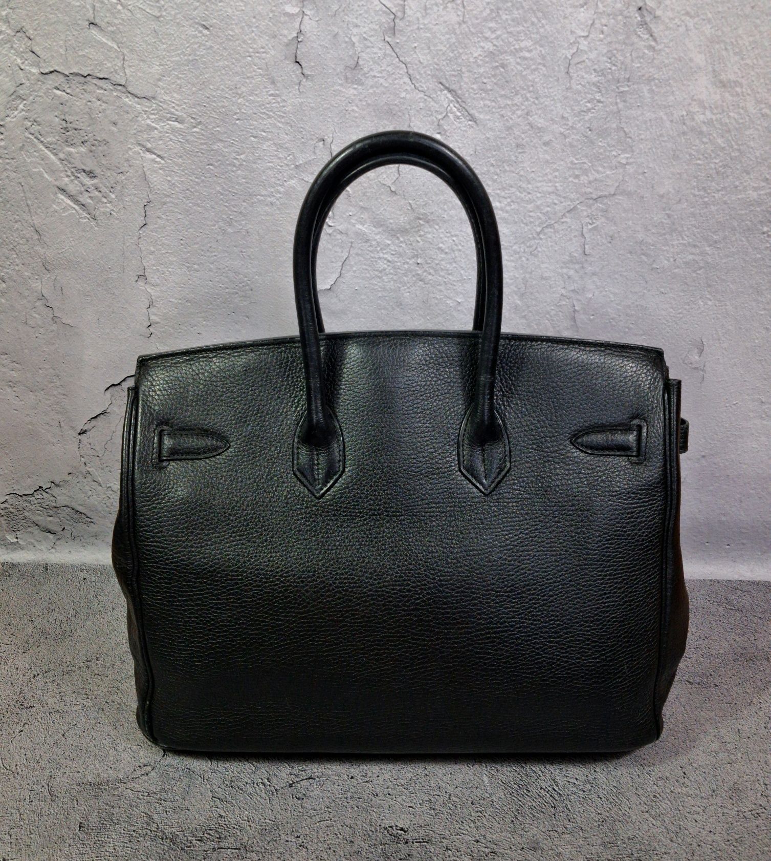 Сумка Hermes Birkin 35 Togo Leather чёрная кожаная