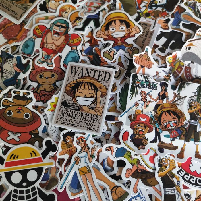 100 Autocolantes Stickers One Piece