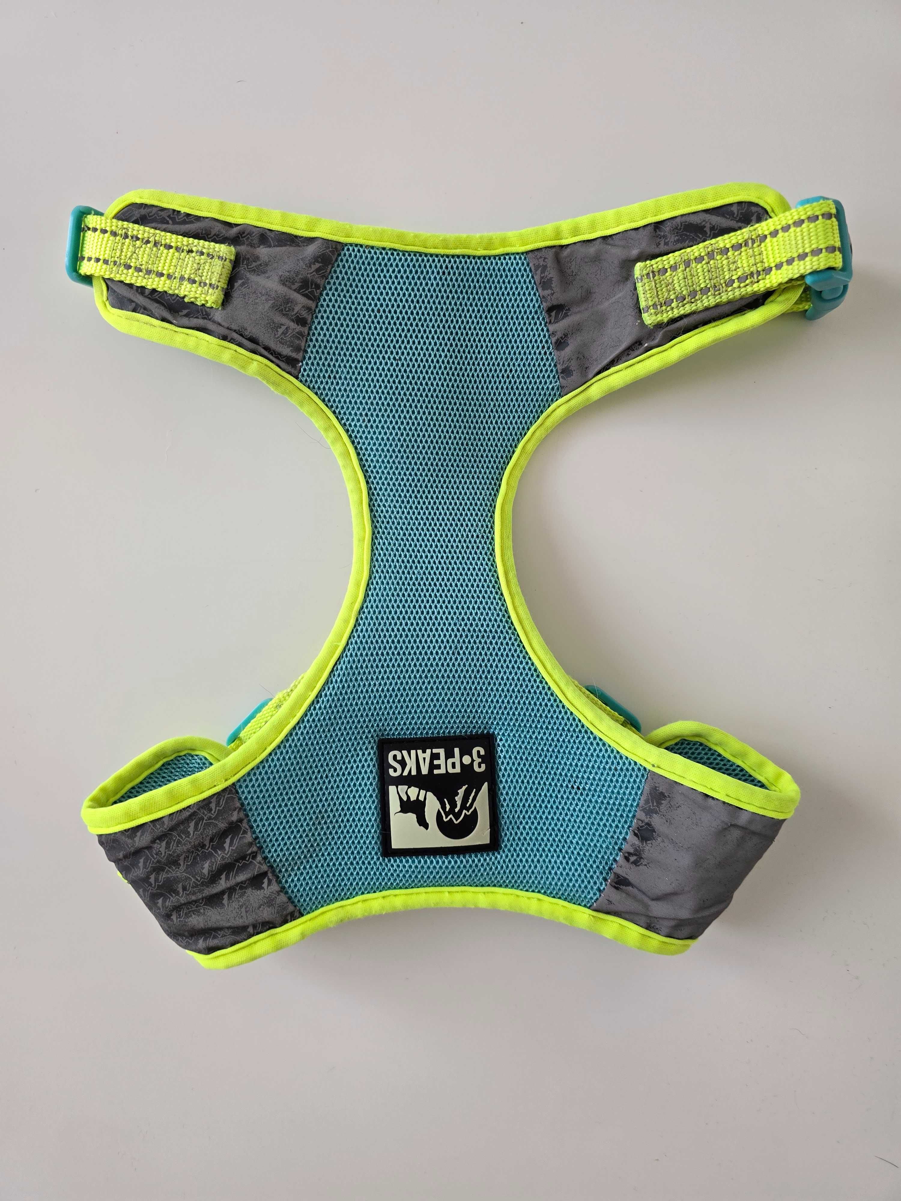 Szelki 3 PEAKS 55-77 cm dla psa miękkie  odblaskowe szczeniak