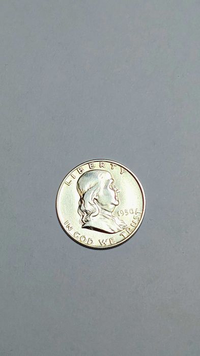 Half dolar pół dolara Franklin 1950 Denver