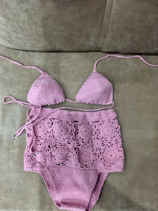 Купальник вязаный стильный