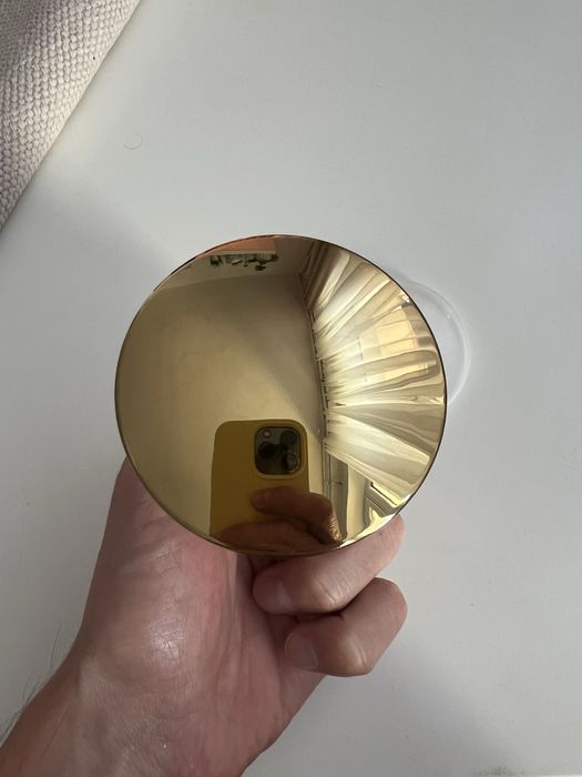 Mexen korek klik-klak okrągły z przelewem, złoty.