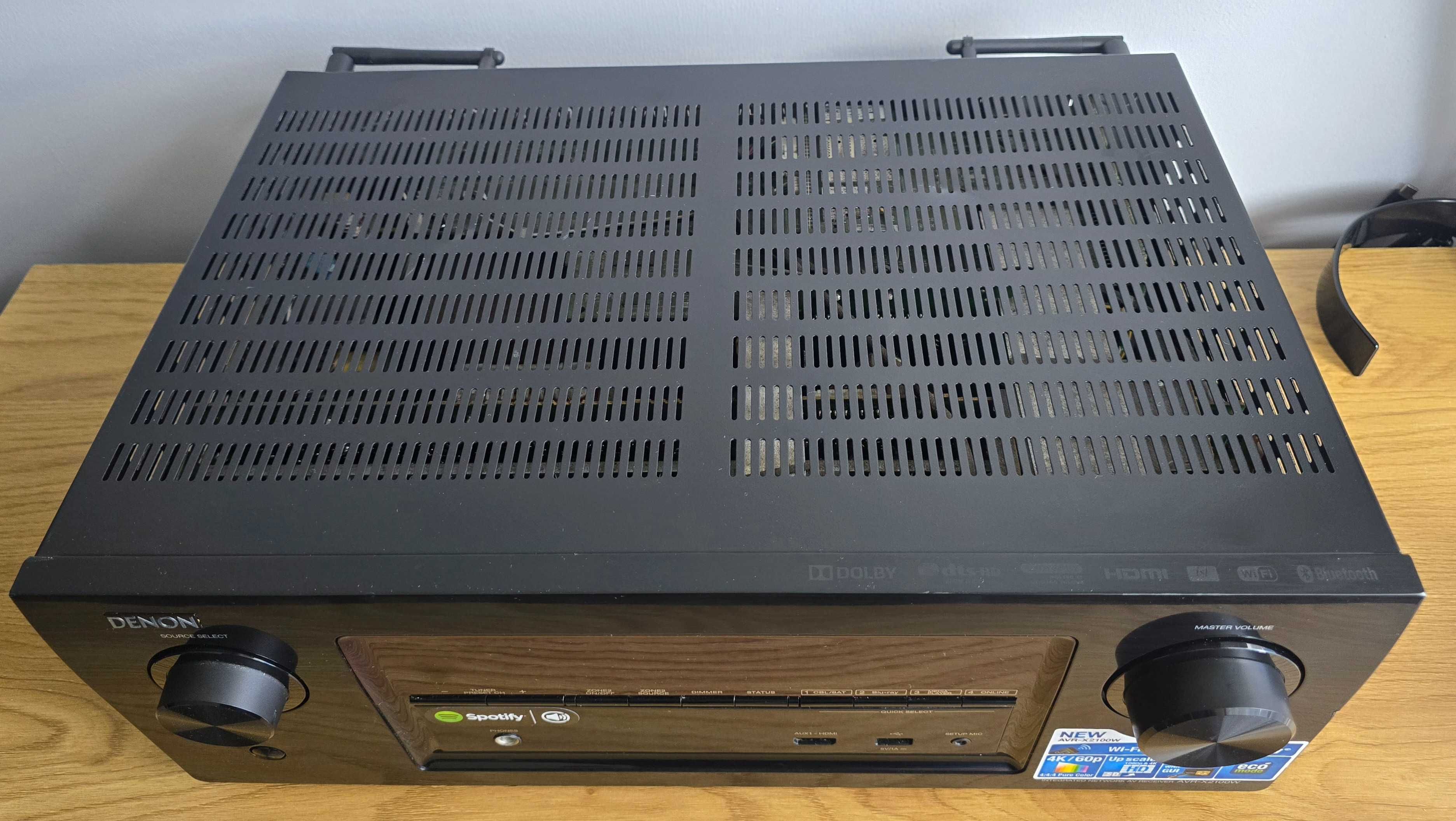 Denon AVR-X2100W Amplituner 7.2 Airplay HDMI USB BLUETOOTH WIFI Pilot