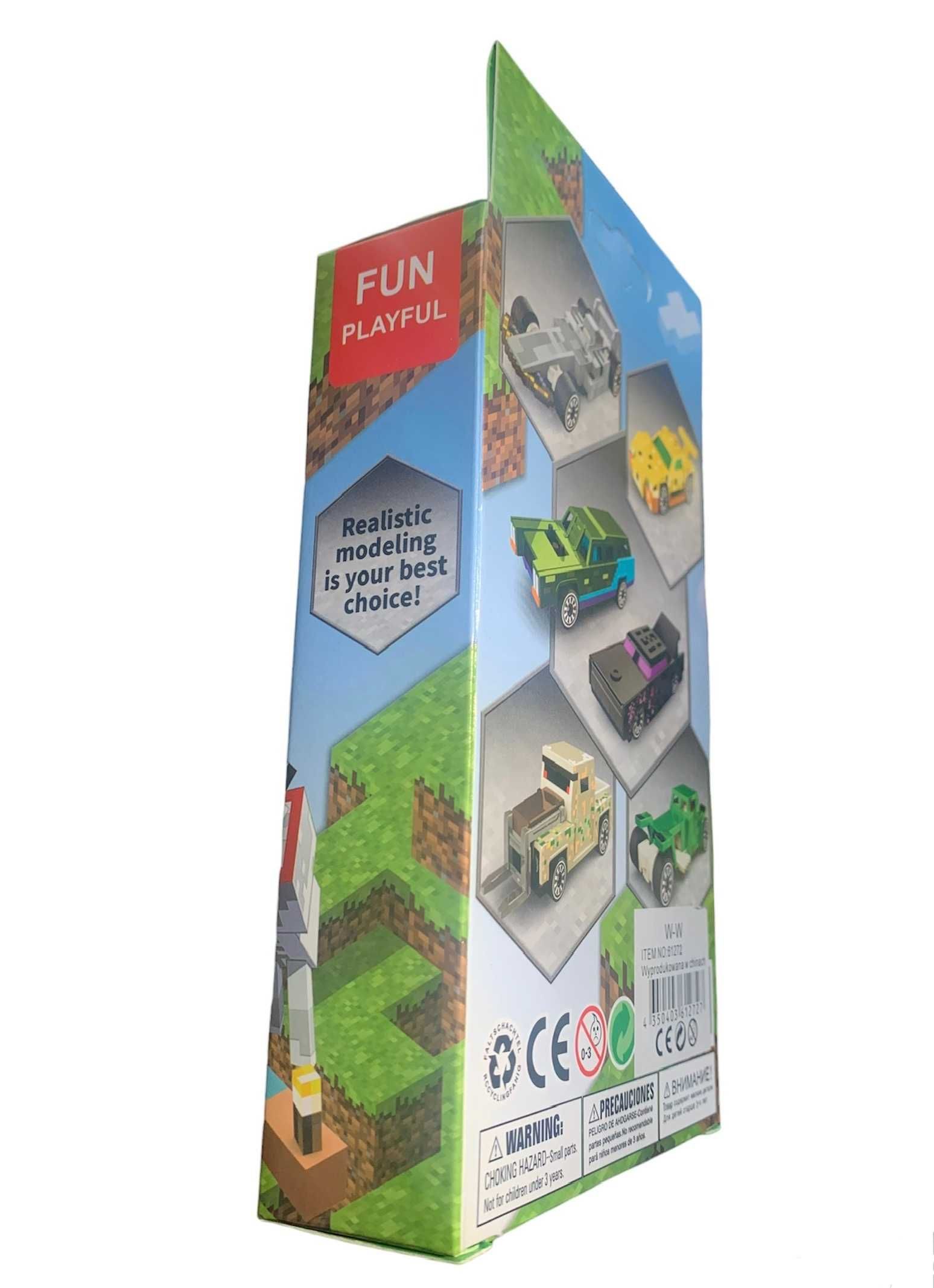 Minecraft Samochodziki Metalowe Zestaw autka Resoraki nie HotWheels