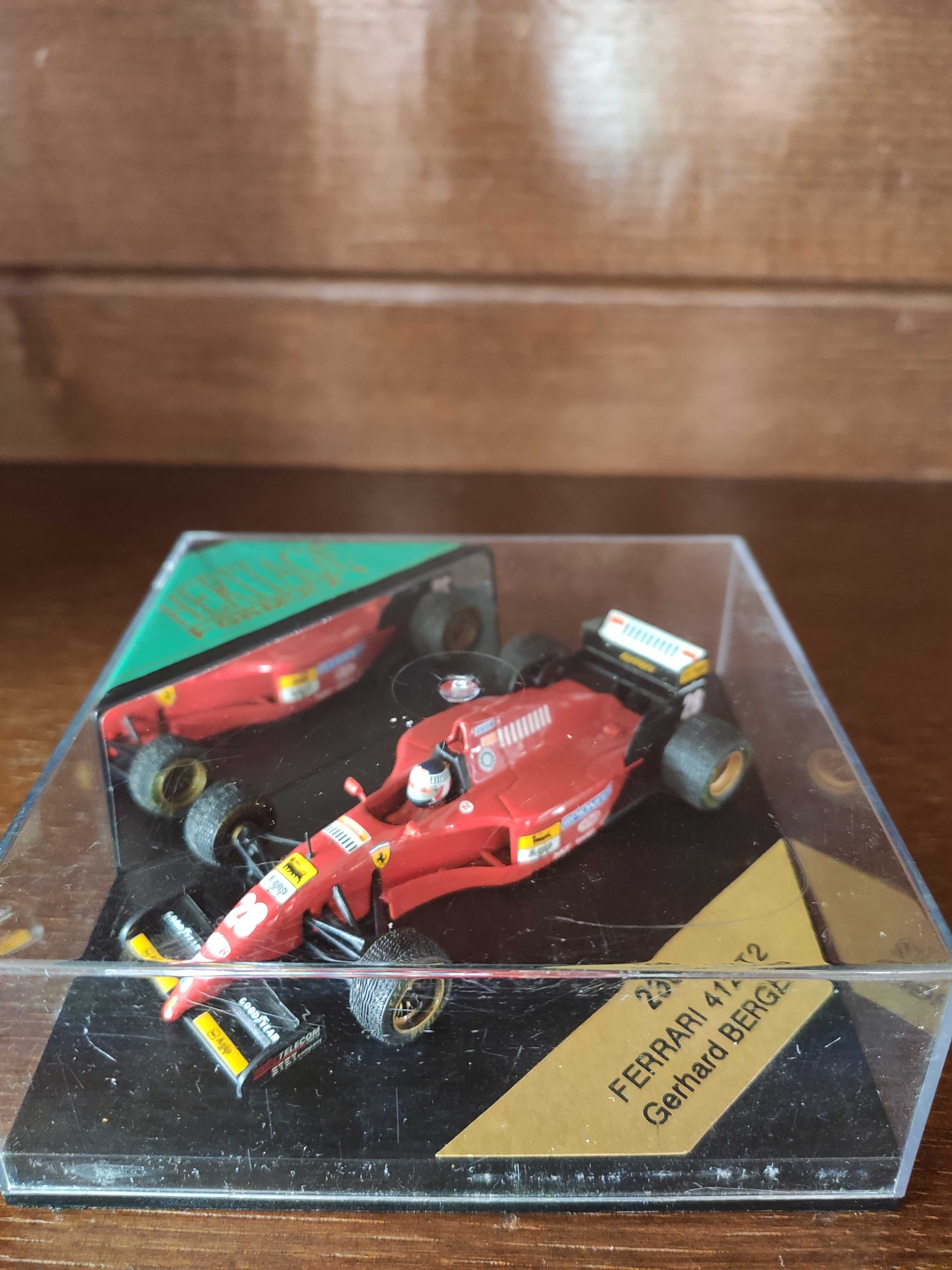 Carro Coleção HERITAGE Ferrari 412 T2 1995 - Gerhard Berger #28 - Novo