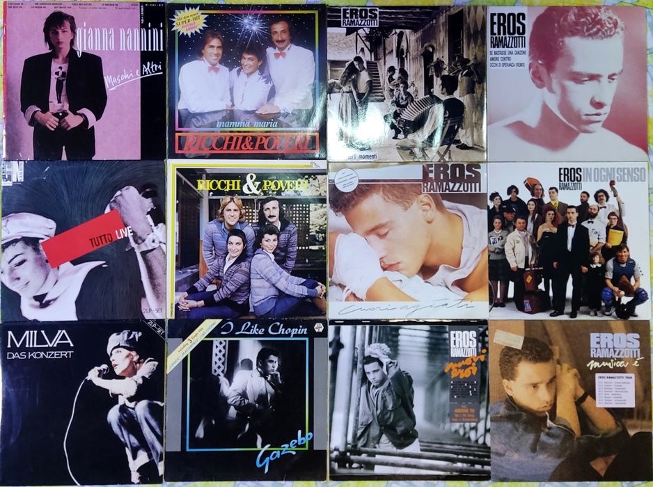 Італійці.Ricchi&Povery,Gazebo,Eros Ramazzotti,Gianna Nannini,Milva