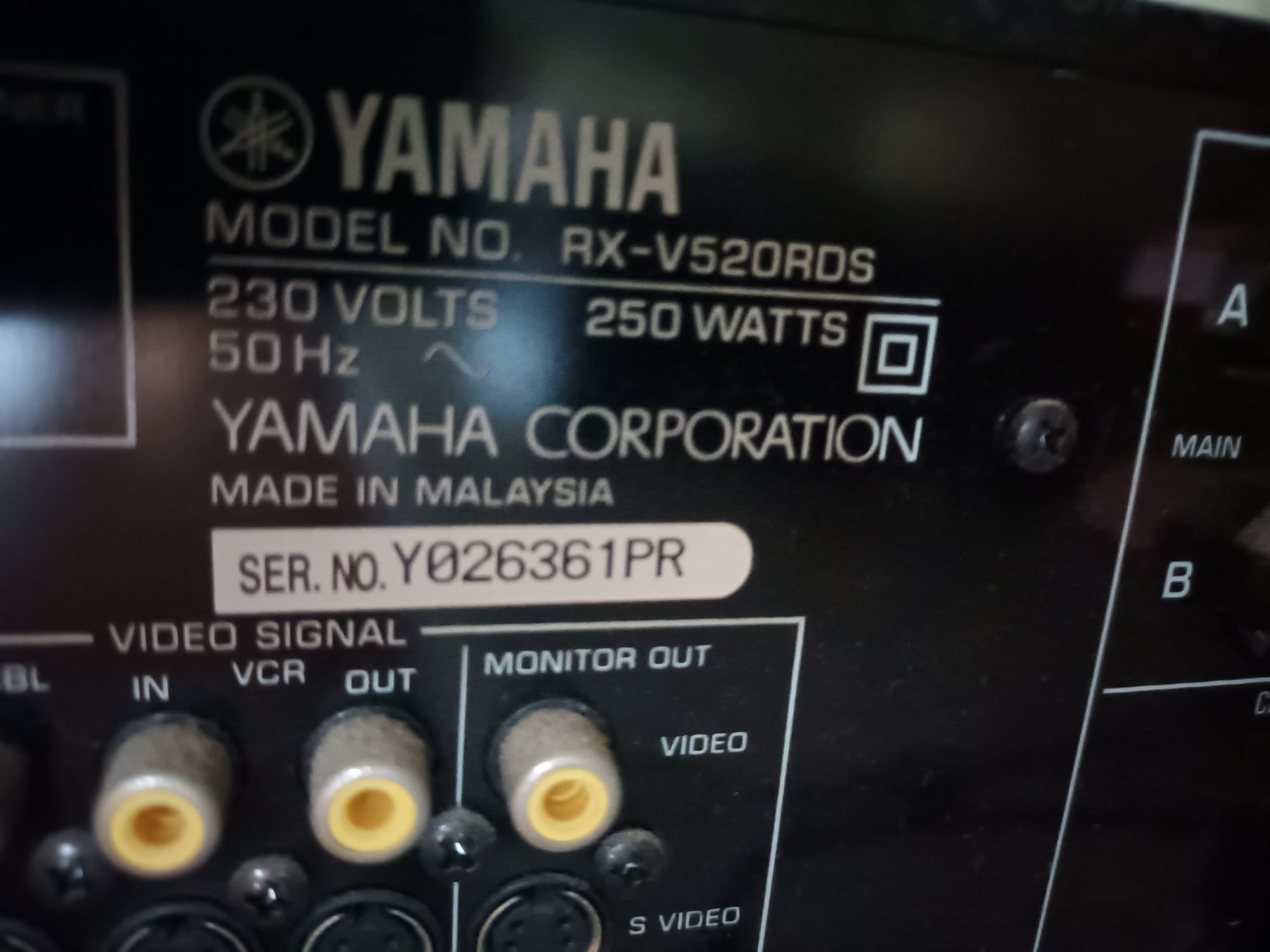 Amplificador yamaha RX-V520RDS Surround, cinema em casa