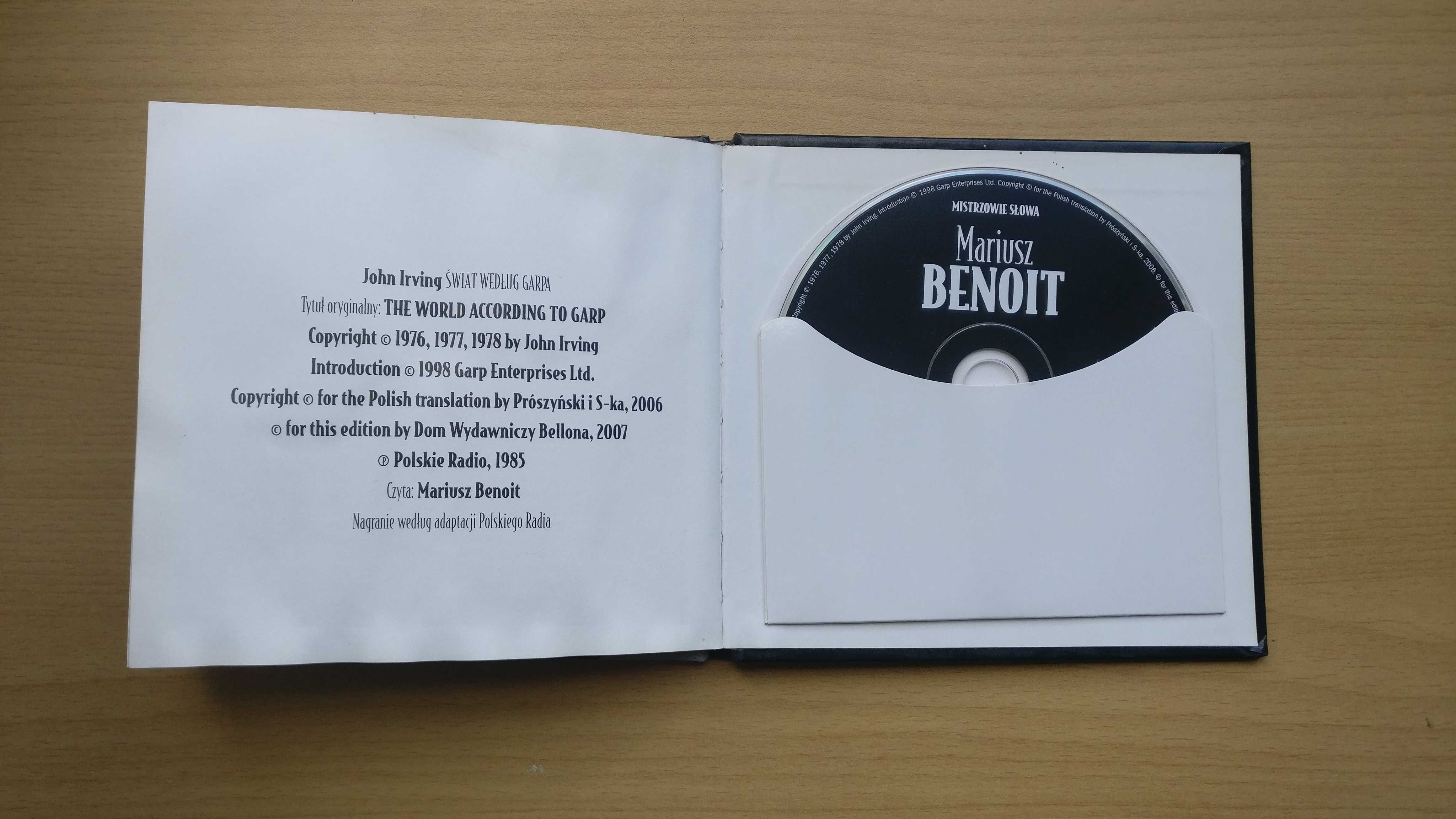 Mariusz Benoit czyta "Świat według Garpa" Johna Irvinga CD, audiobook