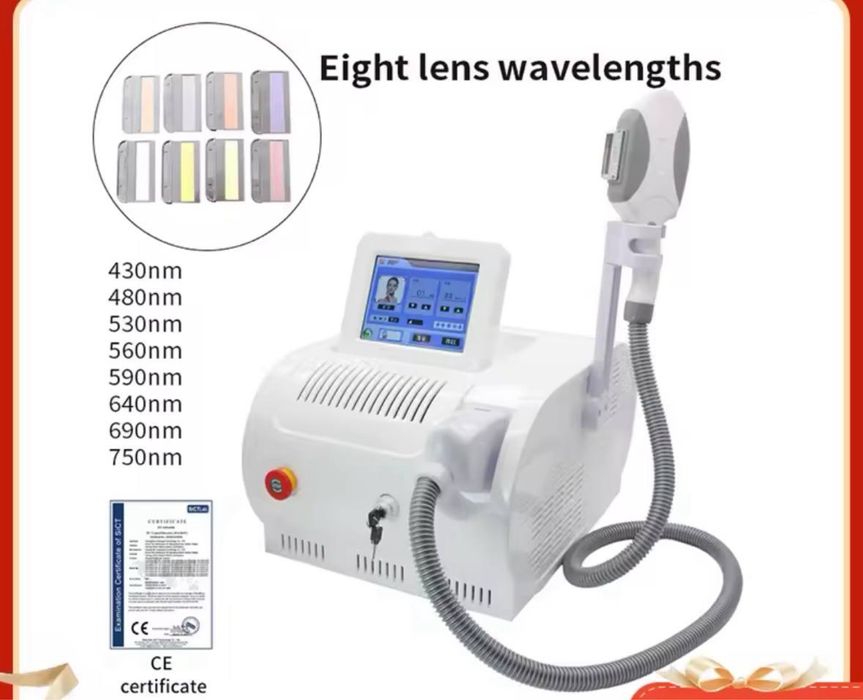 Професійний апарат IPL+OPT: епіляція та омолодження шкіри.