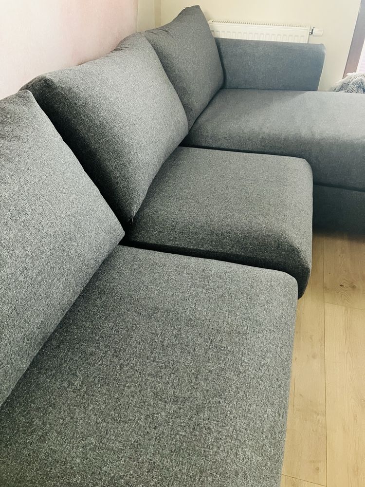 Sofa Ikea Vimle z szezlagiem+skrzynia na posciel+ dod materac jak nowa