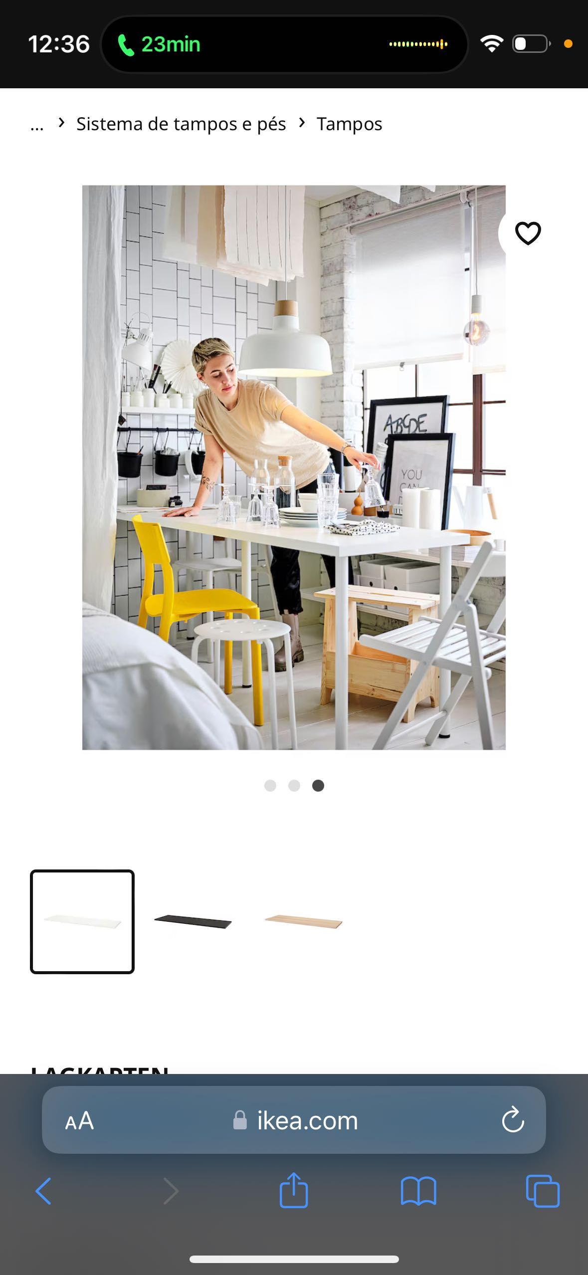 Tampo Branco Ikea