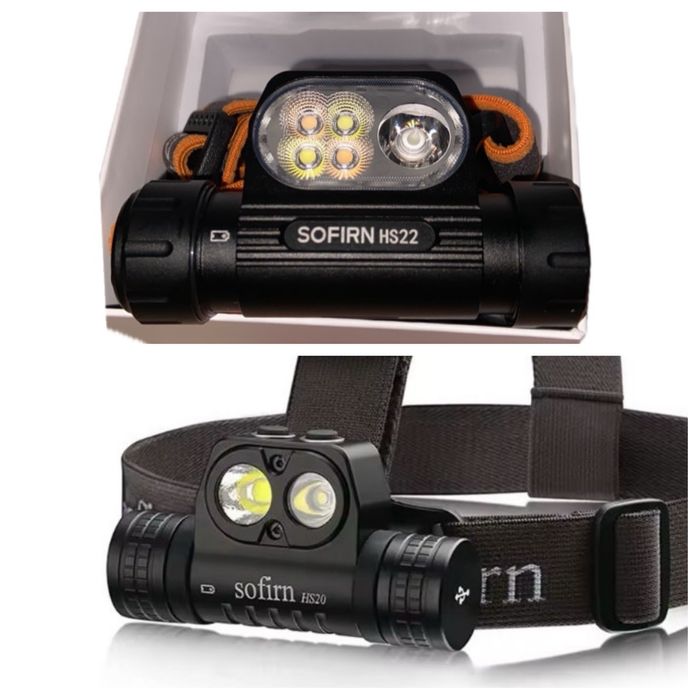 Ліхтарі налобні  Sofirn HS20/22 NEW та HS42, Wurkkos HD15/20 / фонарь