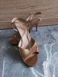 Buty sandały damskie szpilki rozmiar 39-bardziej 37 skóra naturalna