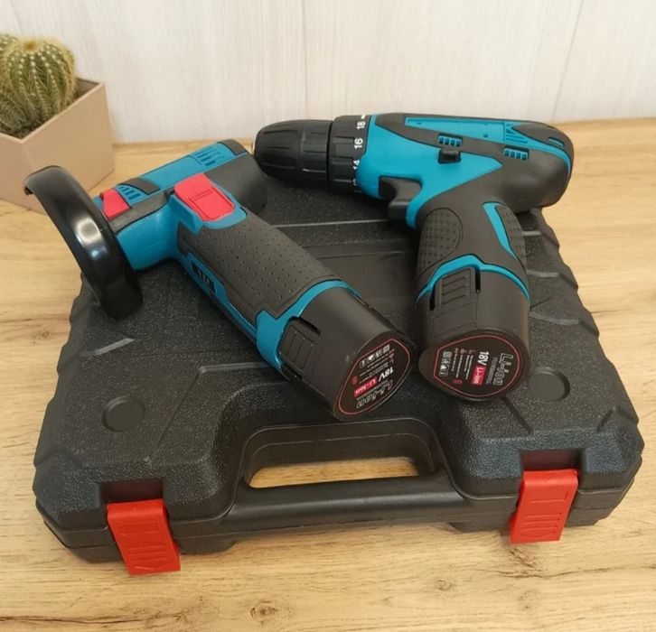 Шуруповерт+Болгарка міні 2 акб 18V