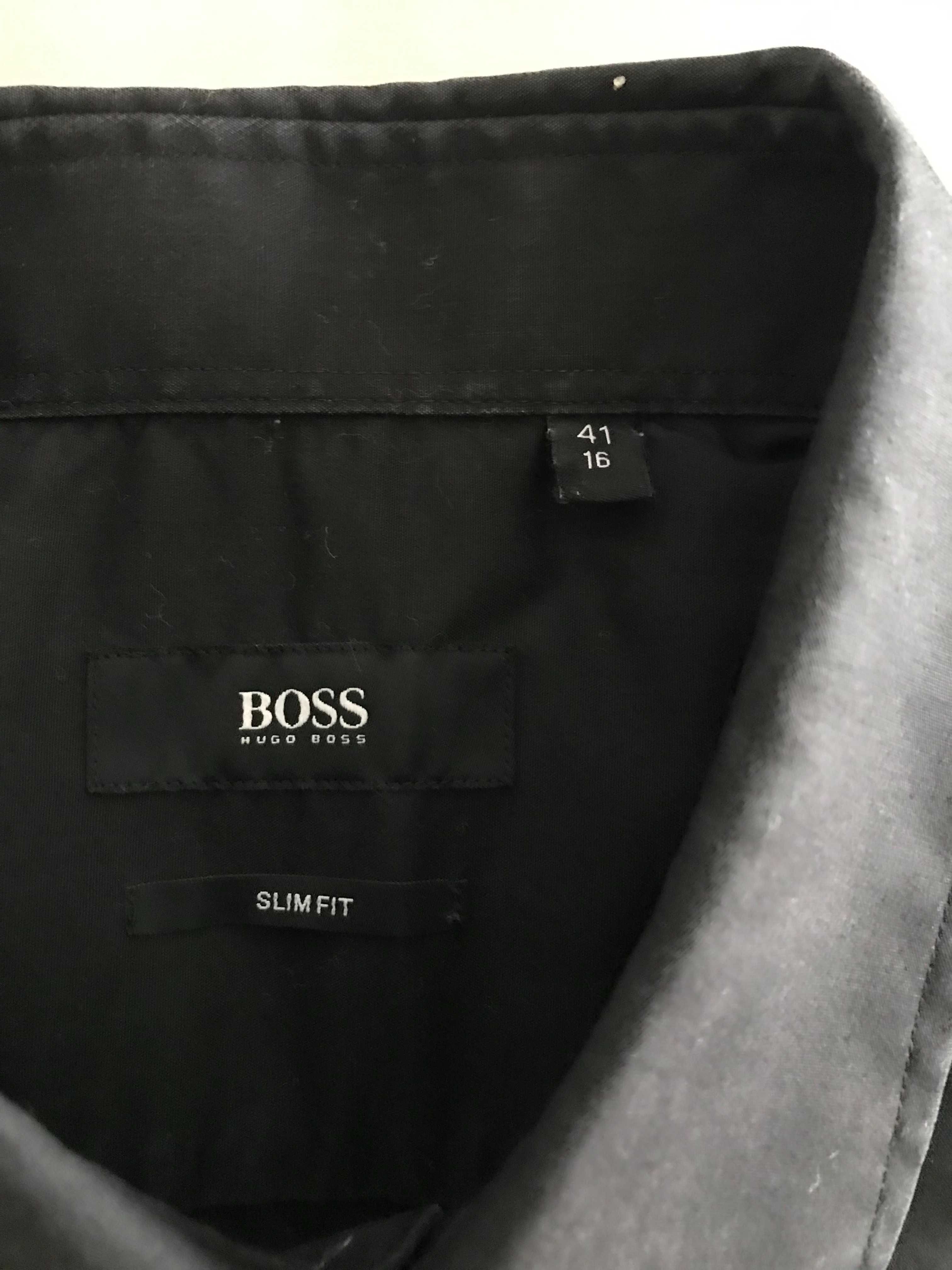 Camisa Hugo Boss Preta Slim Fit 41