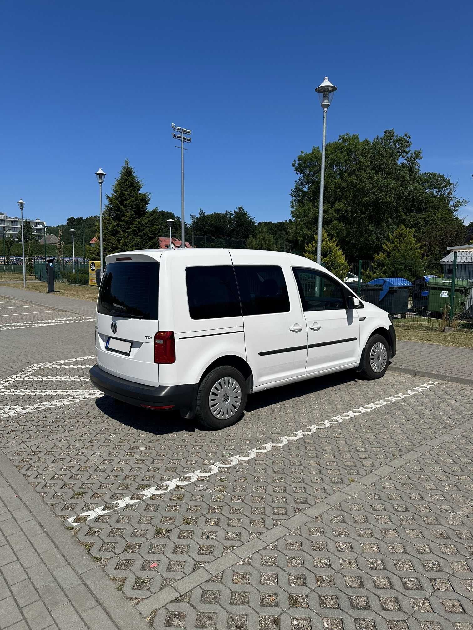 VW Caddy 2.0TDI, Klima, Hak, 5-os, Polecam!!! Brutto