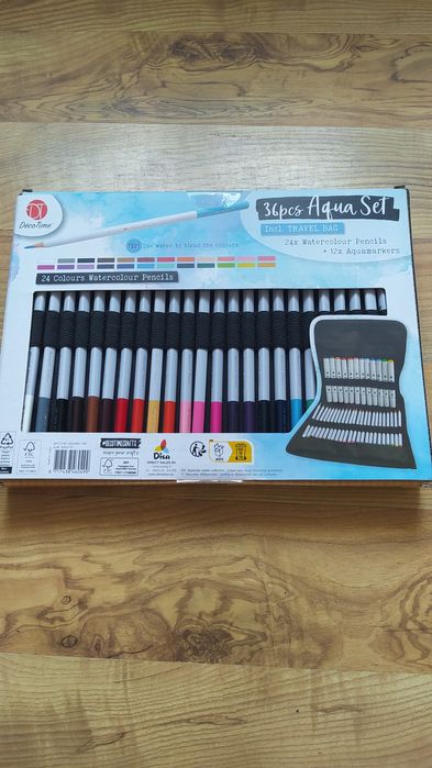 Kredki + markery na bazie wody