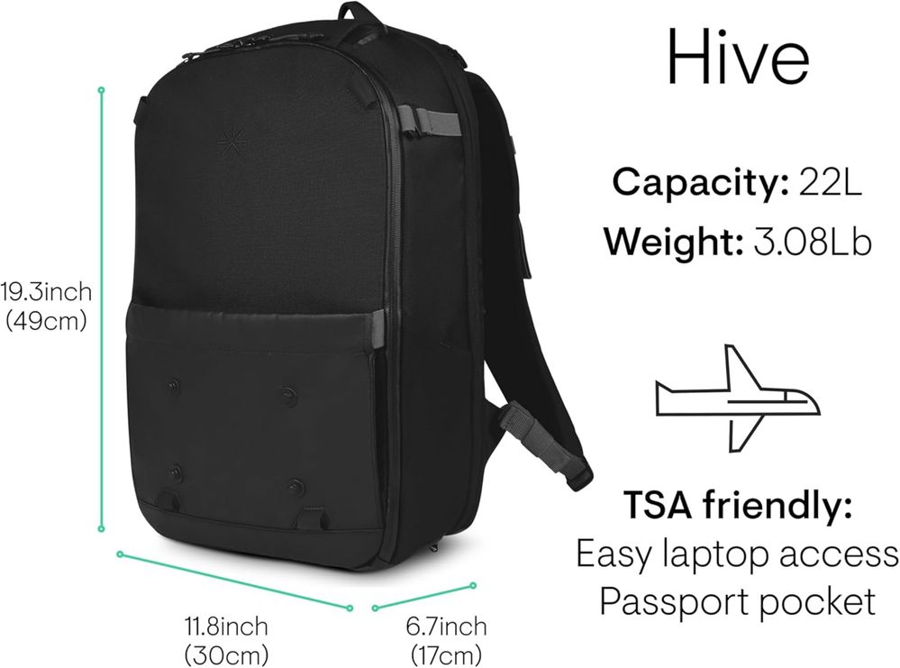 Rewelacyjny Plecak Tropicfeel Hive z akcesoriami w kolorze Core Black