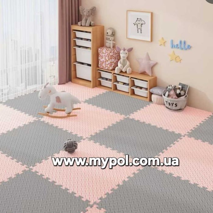 Мягкий пол, пазлы, коврик пазл, килимок пазл, термо коврик