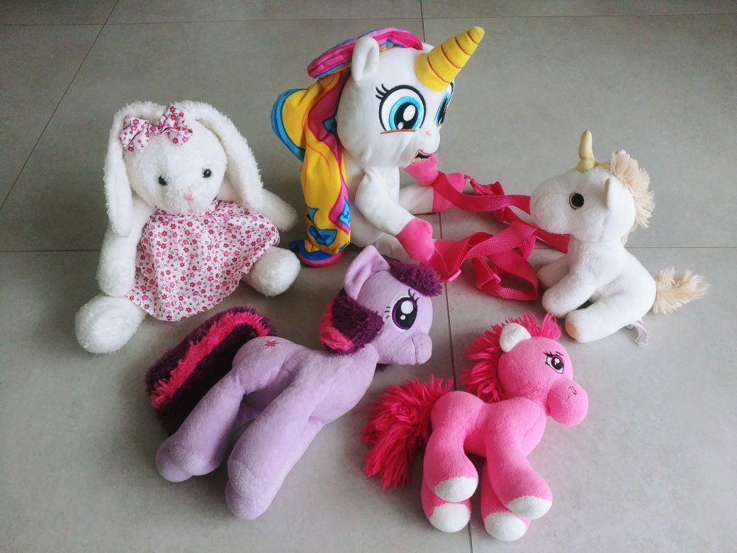 Zestaw misiów dla dziewczynki MY LITTLE PONY koniki króliczek plecak