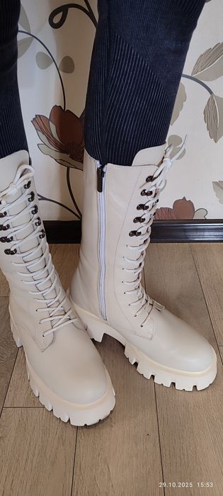 Чоботи зимові з натуральної шкіри 40р.