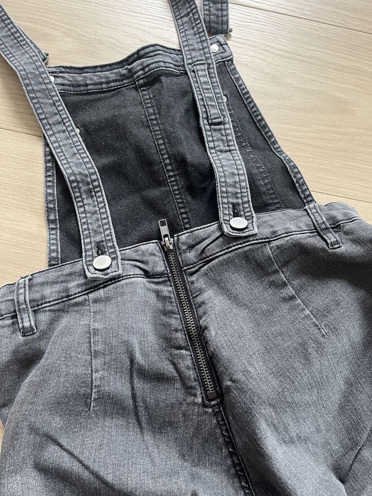 Ogrodniczki szare H&M S