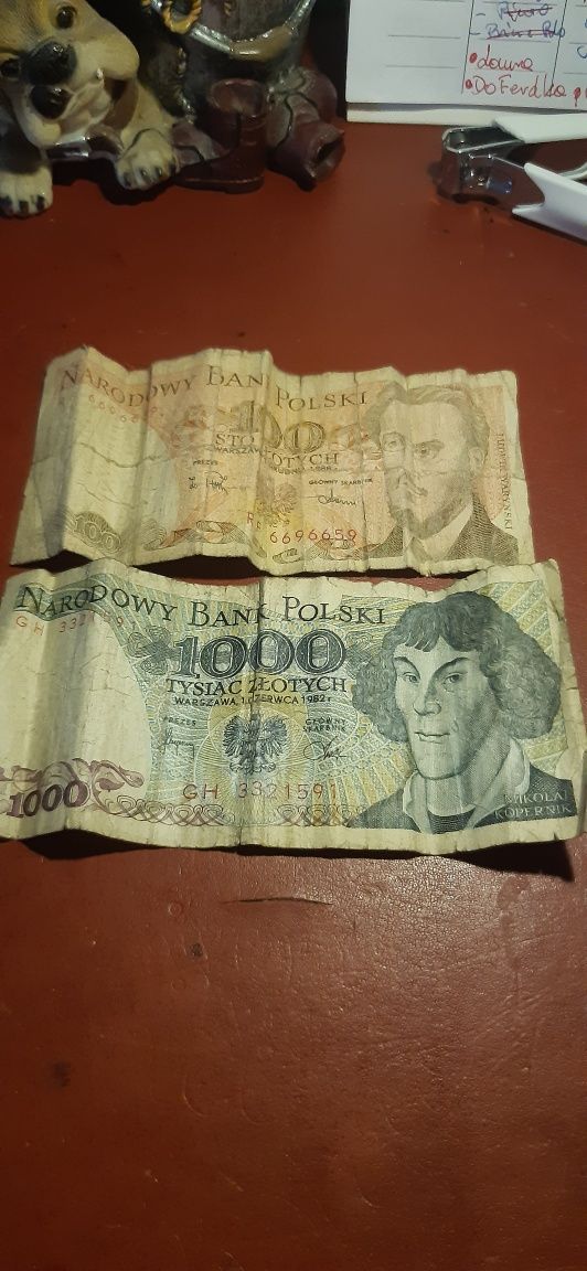 Banknoty stare PRL