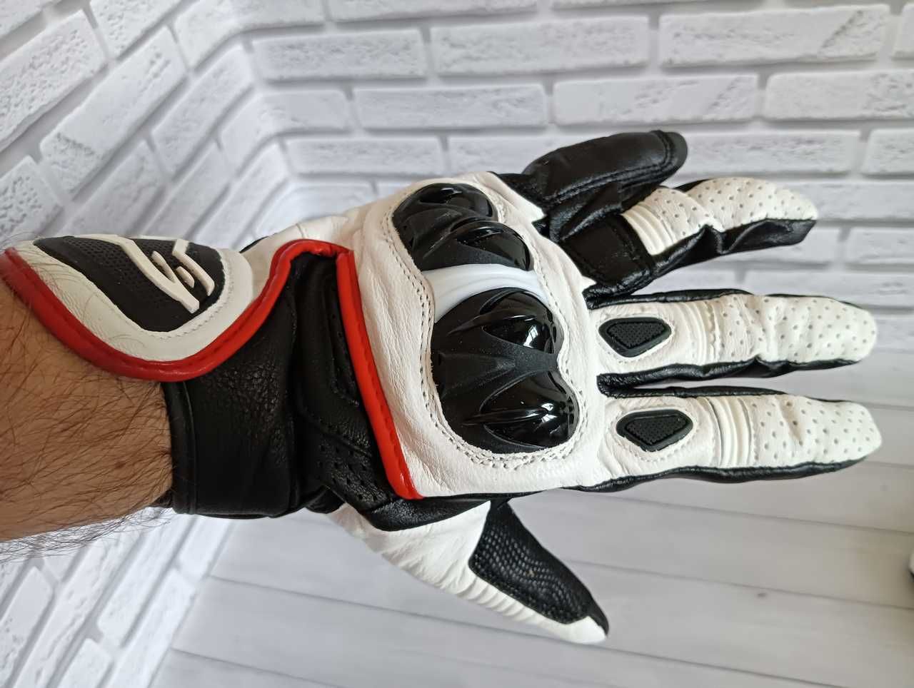 Мото перчатки кожаные Alpinestars GP шкіряні рукавички для мотоцикла