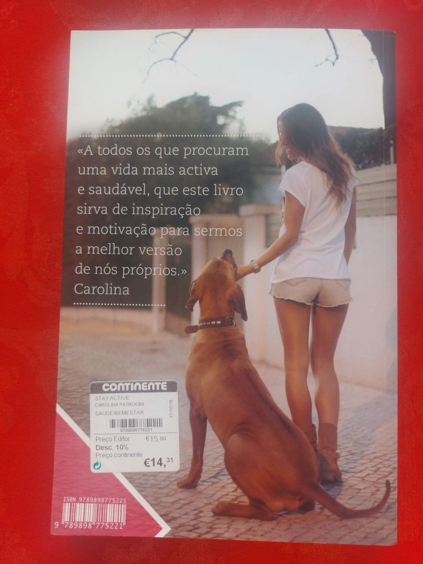 Livro "Stay Active" de Carolina Patrocínio – Vida Saudável e Motivação