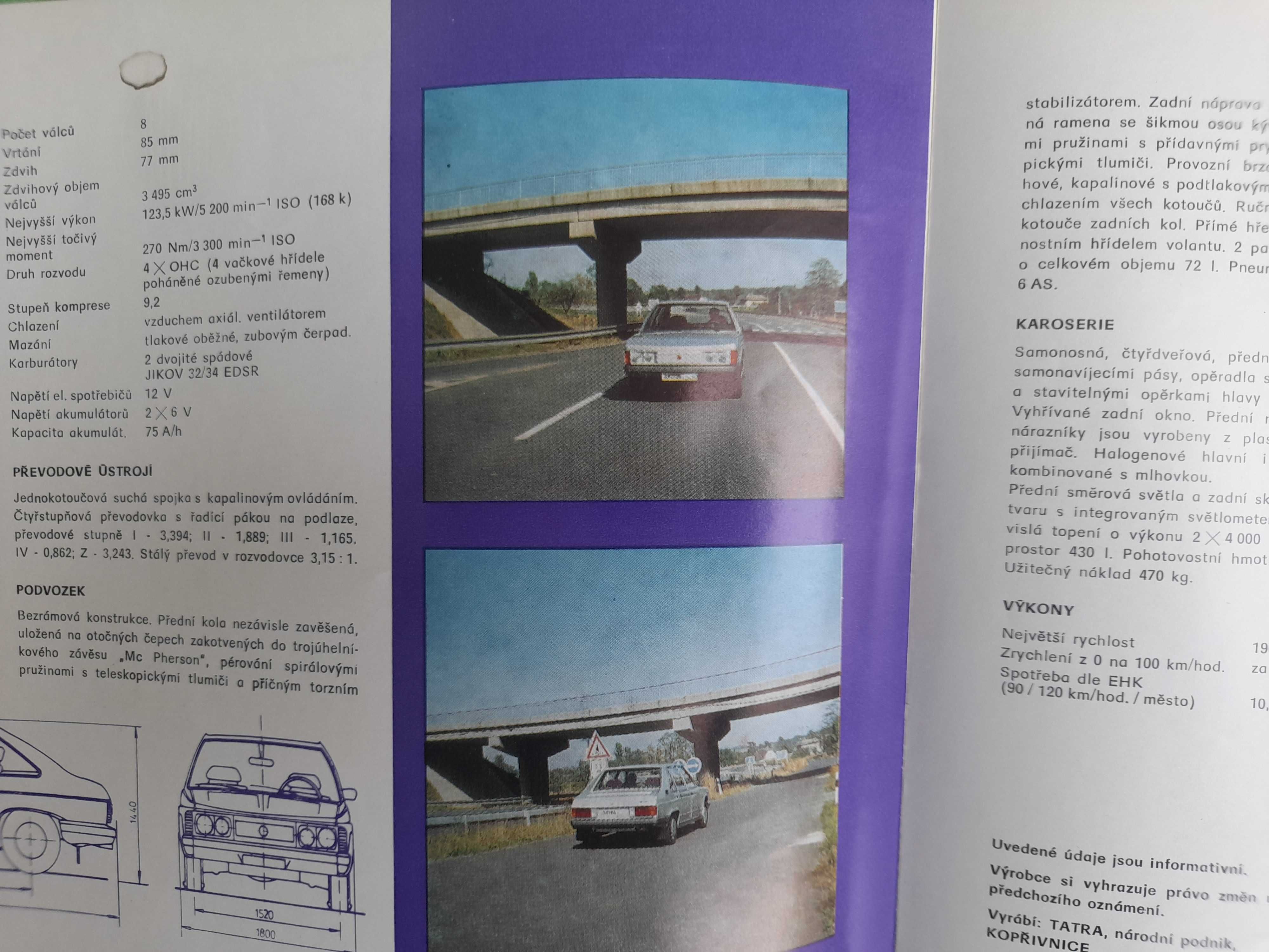 TATRA 613 luksusowa limuzyna V8 język czeski