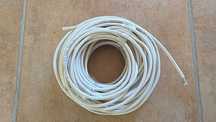 Cabo tv coaxial micro (fino), 4 mm de diâmetro, 30 metros