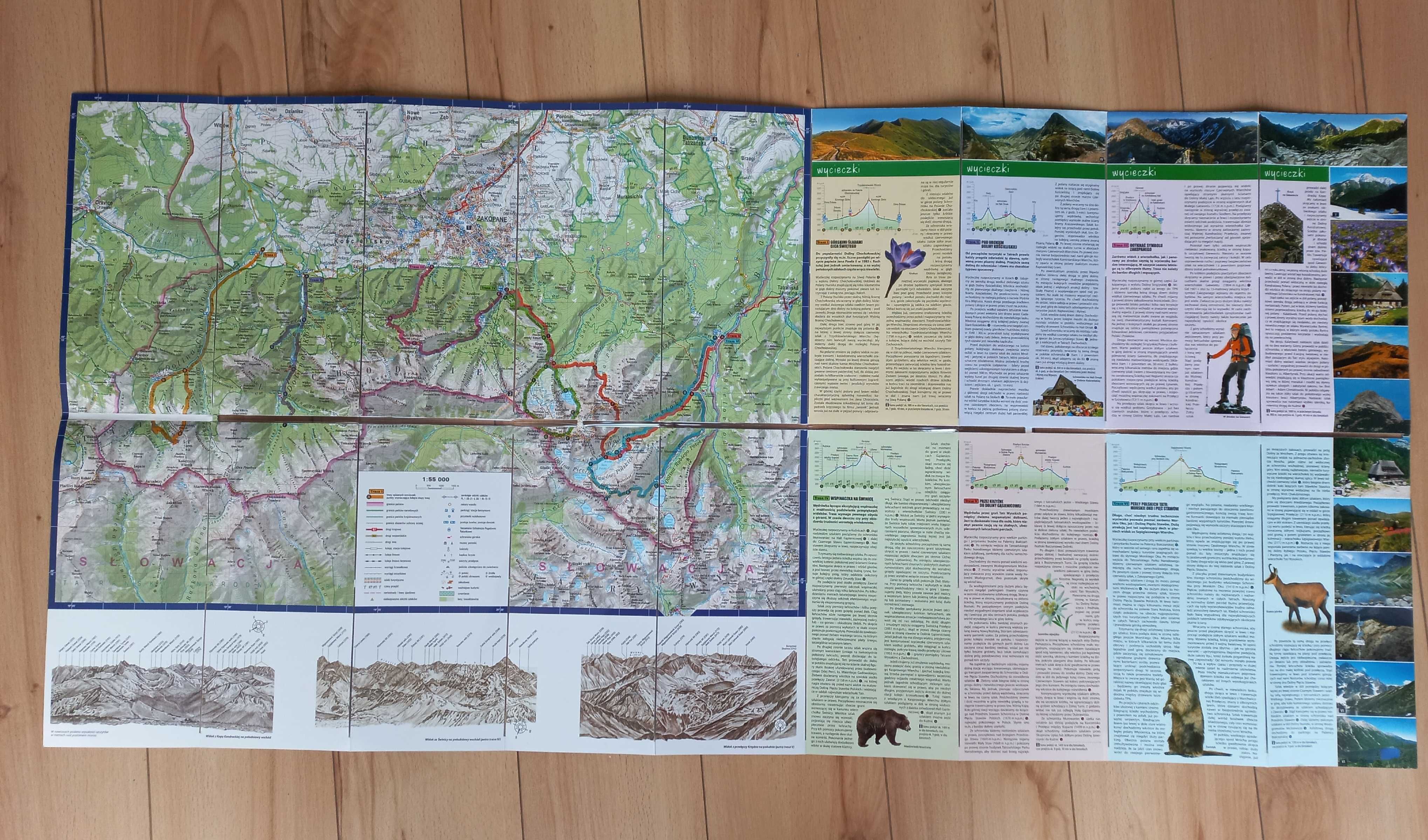 mapa Tatry + plan Zakopanego