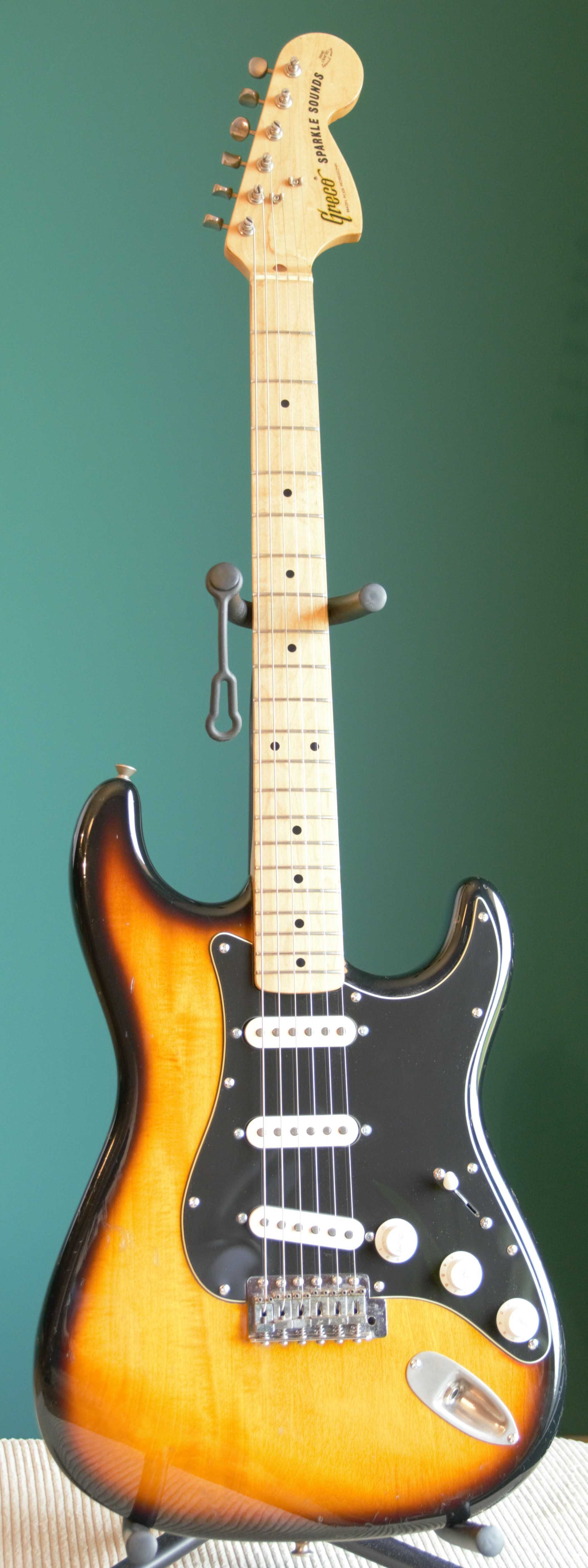 Stratocaster GRECO Sparkle Sounds hand made 1981