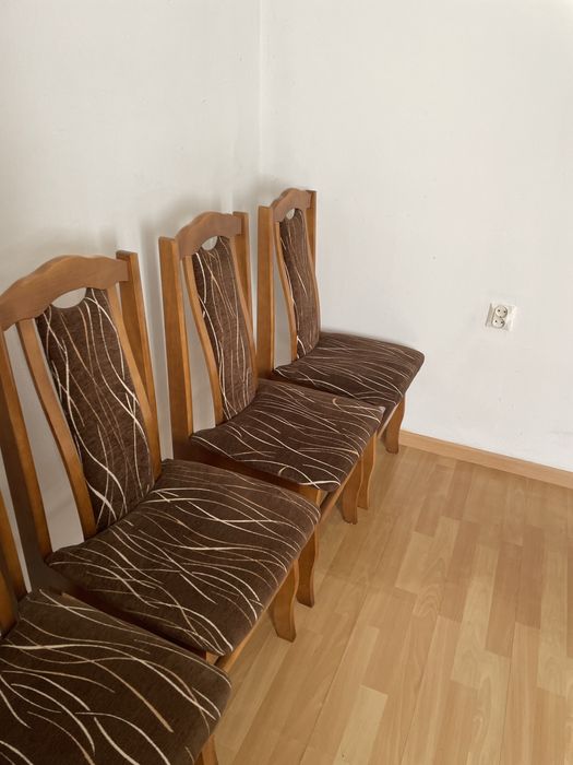 Zestaw 6 krzeseł dębowych
