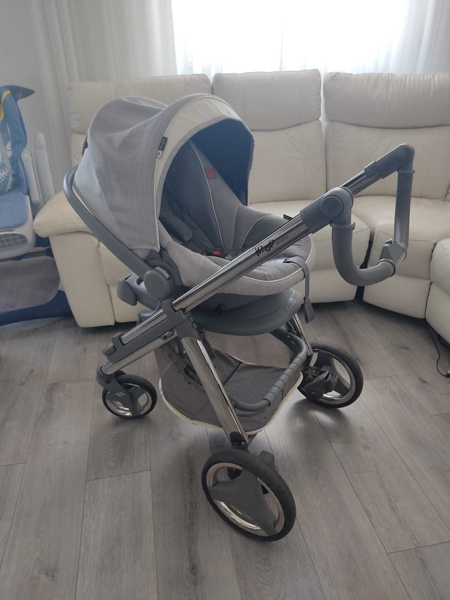 Vendo carrinho DUO da BÉBÉCAR Ip Op Evolution (Cor Cinzenta)