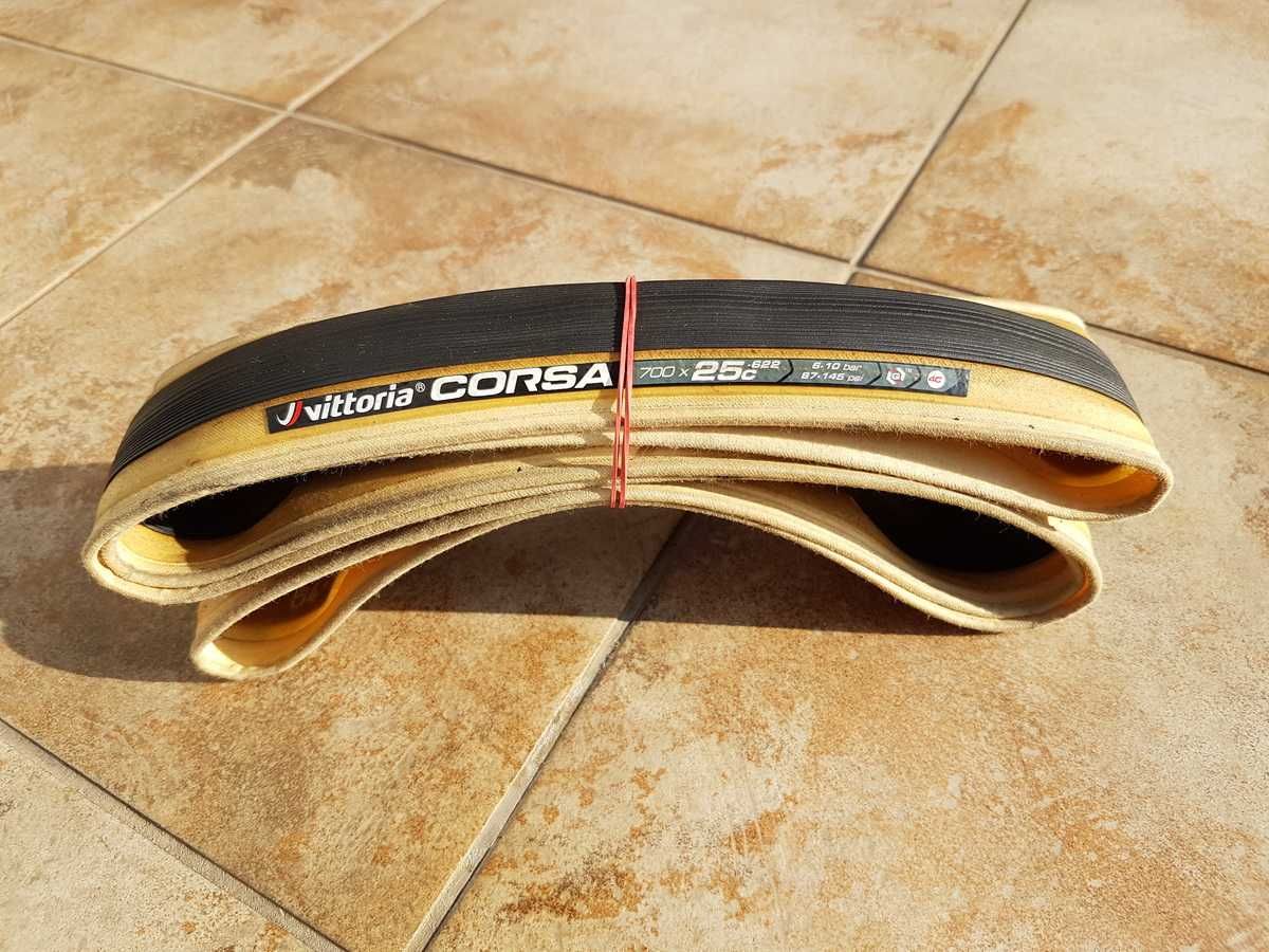 szosowa opona VITTORIA Corsa G+ 4C,  700x25C, jak NOWA