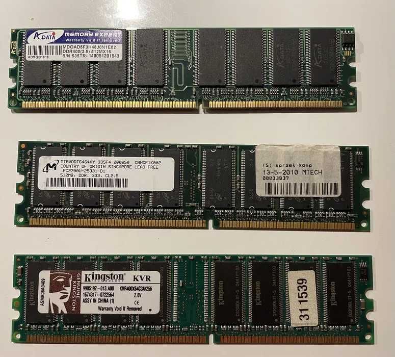 3 x kość pamięci RAM
