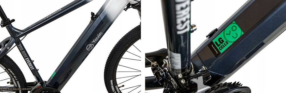Rower Elektryczny Górski Youin 29 Bateria LG Shimano Alu175-190cm 65km