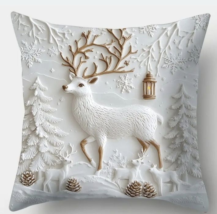 Komplet 4 świątecznych poszewek