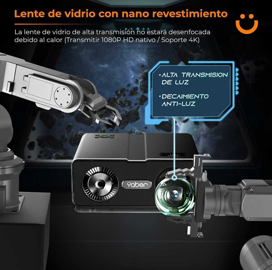 Projetor led 9500 lumens + WiFi + Bluetooth+ office+NATIVA 1080P