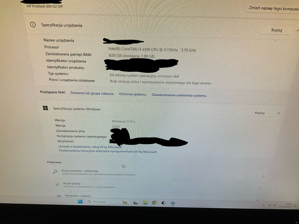 HP ProDesk 600 G2 SFF
