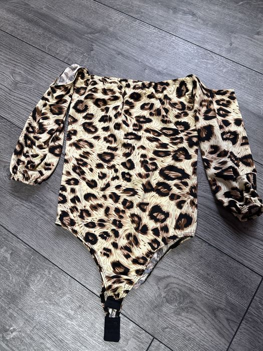 Боді-купальник леопардовий