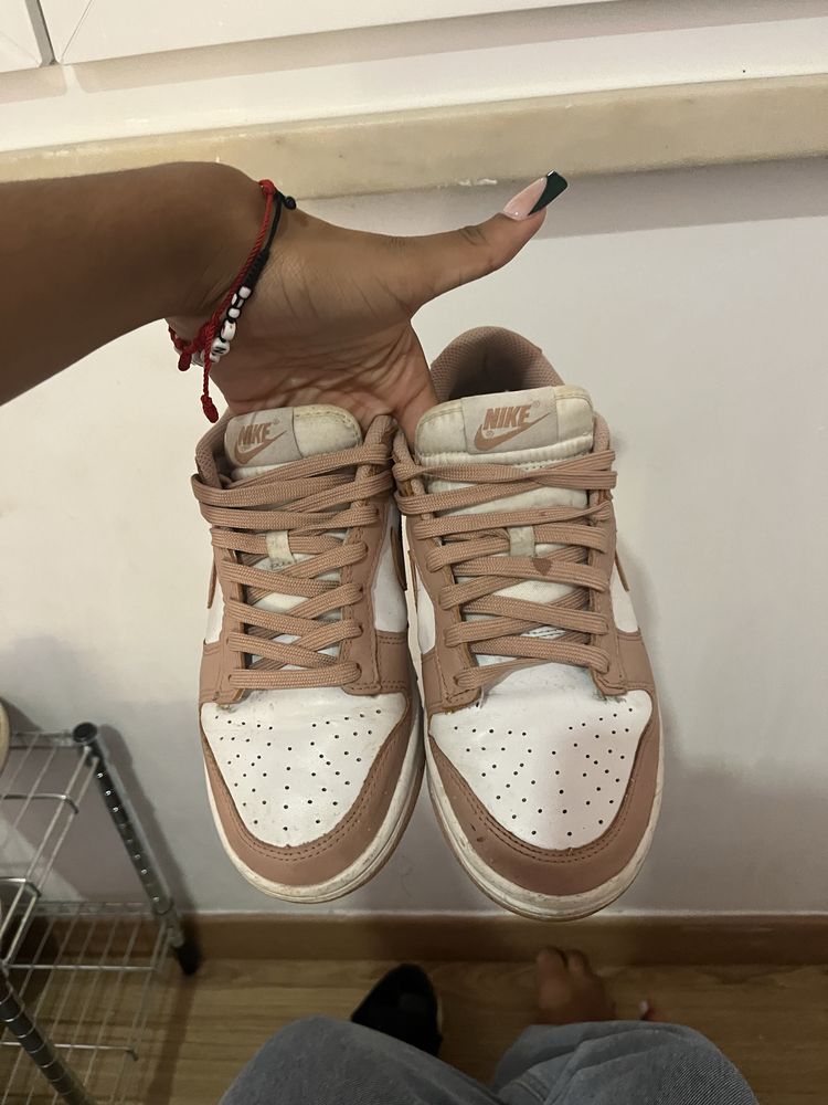 nike dunk rosa tamanho 38,5