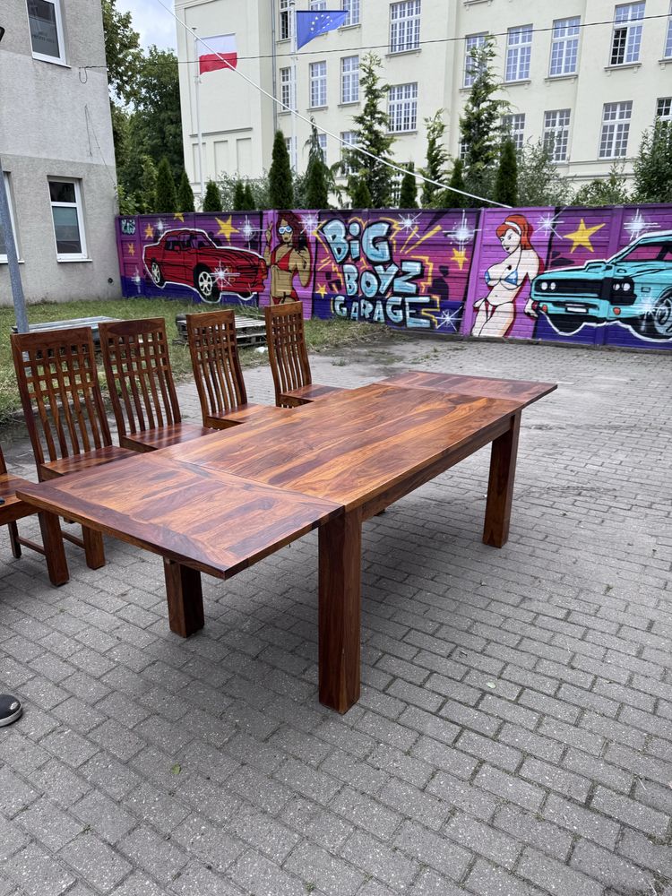 Zestaw stół 6 krzeseł meble kolonia