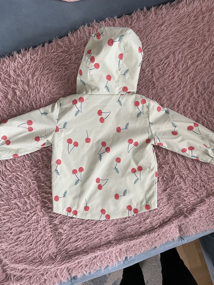 Kurtka wiosenna parka wisienki
