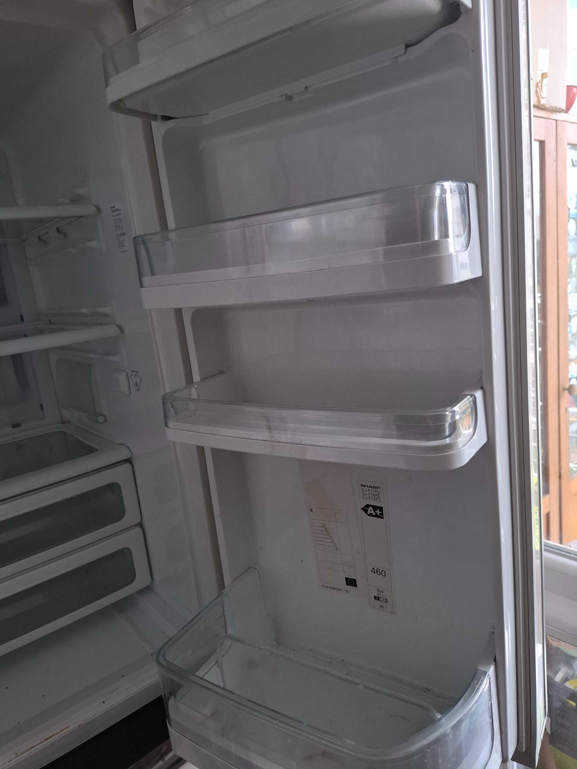 Lodówka SHARP dwudrzwiowa Plasmacluster no frost do naprawy